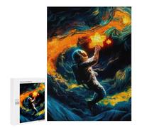 Puzzles pour Adultes Cosmonaut in A Star Dream Puzzles pour Adolescents, Jouets Anti-Stress, Décoration Murale, Cadeaux Uniques pour Anniversaire Et Noël 500 PCS