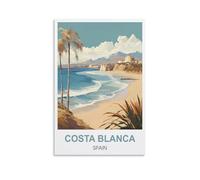 Puzzles pour Adultes,Costa Blanca Espagne Puzzles pour Adultes, Jeu éducatif, défi, Jouet, 1000 pièces 70x50CM