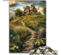 Puzzles pour Adultes Cottage View 1000 pièces, Jeu Difficile et Stimulant, idéal pour Un Anniversaire, Une fête ou Une décoration Murale (50x75cm)