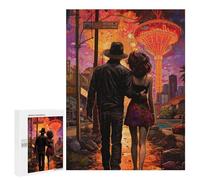 Puzzles pour Adultes Couple on The Street Puzzles pour Adolescents Cadeau d'anniversaire Stimule Le Cerveau Jeu Stimulant Cadeaux 500 PCS
