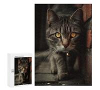 Puzzles pour Adultes Curious Street Cat Puzzle pour Adolescents Améliore La Mémoire Difficile Et Stimulant Idéal comme Cadeau 300 PCS