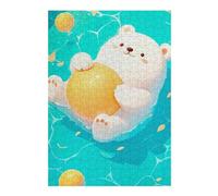 Puzzles pour Adultes Cute Bear Floating Balls Puzzles pour Adultes : Jeux Relaxants, Défis Difficiles, Cadeaux d'anniversaire Et Cadeaux Uniques 38x26cm/1000pcs