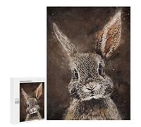 Puzzles pour Adultes Cute Rabbit Puzzle pour Adultes - Décoration Murale - Idéal comme Cadeau 500 PCS