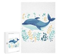 Puzzles pour Adultes Cute Whale Boho Style Puzzle : Jeu Manuel Amusant Et Humoristique, Cadeau d'anniversaire, Cadeaux, 1000 PCS