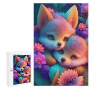 Puzzles pour Adultes Cute Wolf Cubs Puzzles pour Adolescents, Jouets Anti-Stress, Décoration Murale, Cadeaux Uniques pour Anniversaire Et Noël 1000 PCS