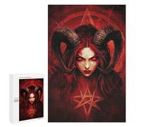 Puzzles pour Adultes Dark Fantasy Devil Art Print Puzzle pour Adolescents Améliore La Mémoire Difficile Et Stimulant Idéal comme Cadeau 1000 PCS