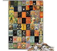 Puzzles pour Adultes de 1 000 pièces, Art du Tarot, Jouets de 1 000 pièces, Cadeau éducatif, intellectuel, décompressant, Amusant, Jeu Familial (Taille 50x75cm)