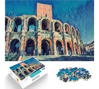 Puzzles pour Adultes de 1000 pièces Amphithéâtre Romain d'Arle Séjour Anti-Stress pour Tuer Le Temps Œuvre d'art 38x26cm