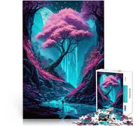 Puzzles pour Adultes de 1000 pièces Arbre Mystique 9 Jouets de Divertissement Familial Car C'est Un pour Toute la Famille 75x50cm