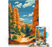 Puzzles pour Adultes de 1000 pièces Art Naturel de Bryce Canyon Jouet éducatif intellectuel décompressant Bon Cadeau 52x38cm