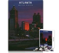 Puzzles pour Adultes de 1000 pièces,Atlanta,Jeu de Manipulation,décoration idéale,Cadeaux de Noël Secrets,Dimensions : 38x26cm