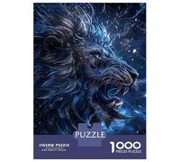 Puzzles pour Adultes De 1000 Pièces Blue Lion Roar Art Print Puzzle pour Adultes : Un Jeu De Réflexion Amusant Et Humoristique, Idéal comme Cadeau 38x26cm/1000pcs