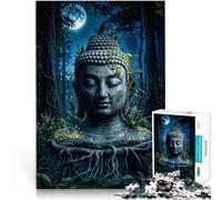 Puzzles pour Adultes de 1000 pièces Bouddha dans la forêt Séjour Anti-Stress pour Tuer Le Temps Super Cadeau 38x52cm