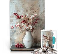 Puzzles pour Adultes de 1000 pièces Bouquet d'orchidées Blanches Jeux éducatifs Jouets DIY Cadeaux d'anniversaire 52x38cm