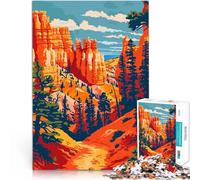 Puzzles pour Adultes de 1000 pièces Bryce Canyon, Utah, Nature Jeux éducatifs Décoration d'intérieur Super Cadeau 75x50cm