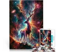 Puzzles pour Adultes de 1000 pièces Cerf Gardien Galactique pour Le Jeu éducatif Challenge Toy Cadeau Amusant 75x50cm