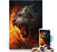 Puzzles pour Adultes de 1000 pièces Chien de l'enfer Rugissant Jouets de Divertissement Familial Une œuvre d'art 38x26cm