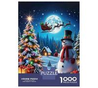 Puzzles pour Adultes De 1000 Pièces Christmas Night Scene Puzzle pour Adultes : Un Jeu De Réflexion Amusant Et Humoristique, Idéal comme Cadeau 70x50cm/1000pcs