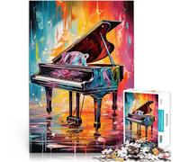 Puzzles pour Adultes de 1000 pièces Clavier de Piano coloré Défi Difficile pour soulager Le Stress Une œuvre d'art 75x50cm