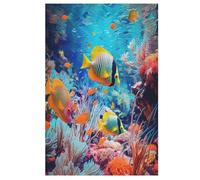 Puzzles pour Adultes De 1000 Pièces - Colorful Poisson - Puzzle Animal pour Adultes Et Enfants - Puzzles De 1000 Pièces - Jouets pour Adultes - Puzzle Familial - Cadeau （78×53cm）