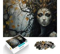Puzzles pour Adultes de 1000 pièces Esprit de la forêt Fait de Papier,Convient aux 14 Ans et Plus Jeu Familial Anti-Stress défi Difficile Améliorer l'amour Entre Les Couples。Taille:26x38cm
