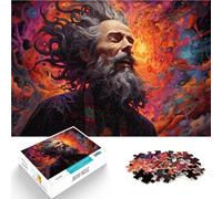 Puzzles pour Adultes de 1000 pièces étrange Vieil Homme Magique Puzzles intéressants pour la réduction du Stress 26x38 cm à Offrir en Cadeau à Toute la Famille