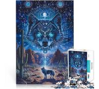 Puzzles pour Adultes de 1000 pièces Fantaisie de Loup Entraînez Votre Cerveau et Vos Mains Jouets de décoration pour la Maison 50x70cm