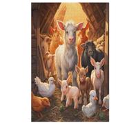 Puzzles pour Adultes De 1000 Pièces - Farm Animal - Puzzle Animal pour Adultes Et Enffourmis - Puzzles De 1000 Pièces - Jouets pour Adultes - Puzzle Familial - Cadeau （78×53cm）
