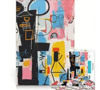 Puzzles pour Adultes de 1000 pièces, Figures chaotiques, Jeux relaxants, Niveau de difficulté Difficile, avec Poster et fiche de Questions-réponses Assortis 38x26cm
