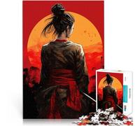 Puzzles pour Adultes de 1000 pièces Geisha Samouraï Japonais Jouets Jeux éducatifs Soulagement du Stress Œuvre d'art 38x26cm