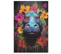Puzzles pour Adultes De 1000 Pièces - Hippo - Puzzle Animal pour Adultes Et Enffourmis - Puzzles De 1000 Pièces - Jouets pour Adultes - Puzzle Familial - Cadeau (78×53cm)