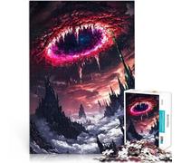 Puzzles pour Adultes de 1000 pièces Œil Cosmique au-Dessus de la Ville Fantastique Jeu Stimulant Œuvre d'art 75x50cm
