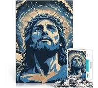 Puzzles pour Adultes de 1000 pièces Jésus est Un être Divin Jouets éducatifs d'apprentissage Jeu de défi Unique 38x26cm