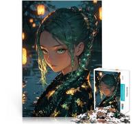Puzzles pour Adultes de 1000 pièces Jeune Fille de Minuit Jouet éducatif intellectuel décompressant Cadeau Amusant 52x38cm