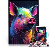 Puzzles pour Adultes de 1000 pièces Le Cochon Qui crie Jouet éducatif intellectuel décompressant Décoration Parfaite 50x70cm