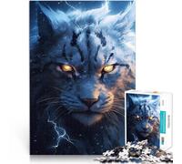 Puzzles pour Adultes de 1000 pièces Lynx du Tonnerre Jeux éducatifs Décoration d'intérieur Décoration d'intérieur 52x38cm