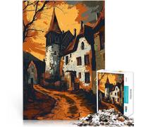 Puzzles pour Adultes de 1000 pièces Merveille médiévale dans Le Pop Art Jeu Stimulant Car C'est Un pour Toute la Famille 52x38cm