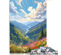 Puzzles pour Adultes de 1000 pièces Monde Merveilleux Planche 100% recyclée de qualité supérieure Cadeaux Secrets du Père Noël 10,27 x 14,96 Pouces