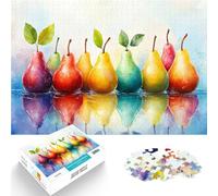 Puzzles pour Adultes de 1000 pièces Nature Morte aux poires Arc-en-Ciel défi éducatif Renforcer l'amour Entre Les Couples 38x26cm