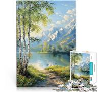 Puzzles pour Adultes de 1000 pièces Nature Tranquille Fabriqué en Carton pour et à partir de 14 Ans et Plus Jeux éducatifs Cadeaux du Père Noël Secret。Taille:38x52cm/14.96x20.47pouce