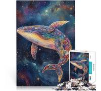 Puzzles pour Adultes de 1000 pièces Nébuleuse interstellaire Baleine Jouets éducatifs Convient pour la décoration de Bureau 50x70cm