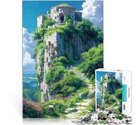 Puzzles pour Adultes de 1000 pièces Paysage dans Le Style Ghibli Jouets de Jeu stimulants Améliorer la mémoire 50x70cm