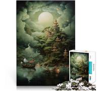 Puzzles pour Adultes de 1000 pièces Paysage Fantastique 35 Séjour Anti-Stress pour Tuer Le Temps Œuvre d'art 38x26cm