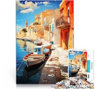 Puzzles pour Adultes de 1000 pièces Peinture à l'huile du Chemin Jeux éducatifs Jouets DIY Collection d'artistes, Beaux-Arts 26x38cm