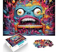 Puzzles pour Adultes de 1000 pièces Piano Monstre Séjour Anti-Stress pour Tuer Le Temps est idéal comme Cadeau pour Toute la Famille 52x38cm