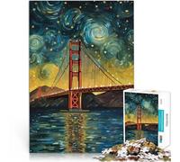 Puzzles pour Adultes de 1000 pièces Porte dorée étoilée Compétition de Vitesse Manuelle Car C'est Un pour Toute la Famille 75x50cm