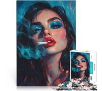 Puzzles pour Adultes de 1000 pièces Portrait de beauté Compétition de Vitesse Manuelle est idéal comme Cadeau pour Toute la Famille 38x26cm