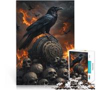 Puzzles pour Adultes de 1000 pièces Prophétie du Corbeau Mystique Jeux Amusants en Famille Cadeaux pour Les Amis et la Famille 38x26cm