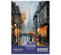 Puzzles pour Adultes De 1000 Pièces Rainy Day in Paris Puzzle pour Adultes : Un Jeu De Réflexion Amusant Et Humoristique, Idéal comme Cadeau 70x50cm/1000pcs