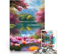 Puzzles pour Adultes de 1000 pièces Réflexions tranquilles Jouets éducatifs d'apprentissage Jouets de décoration pour la Maison 75x50cm